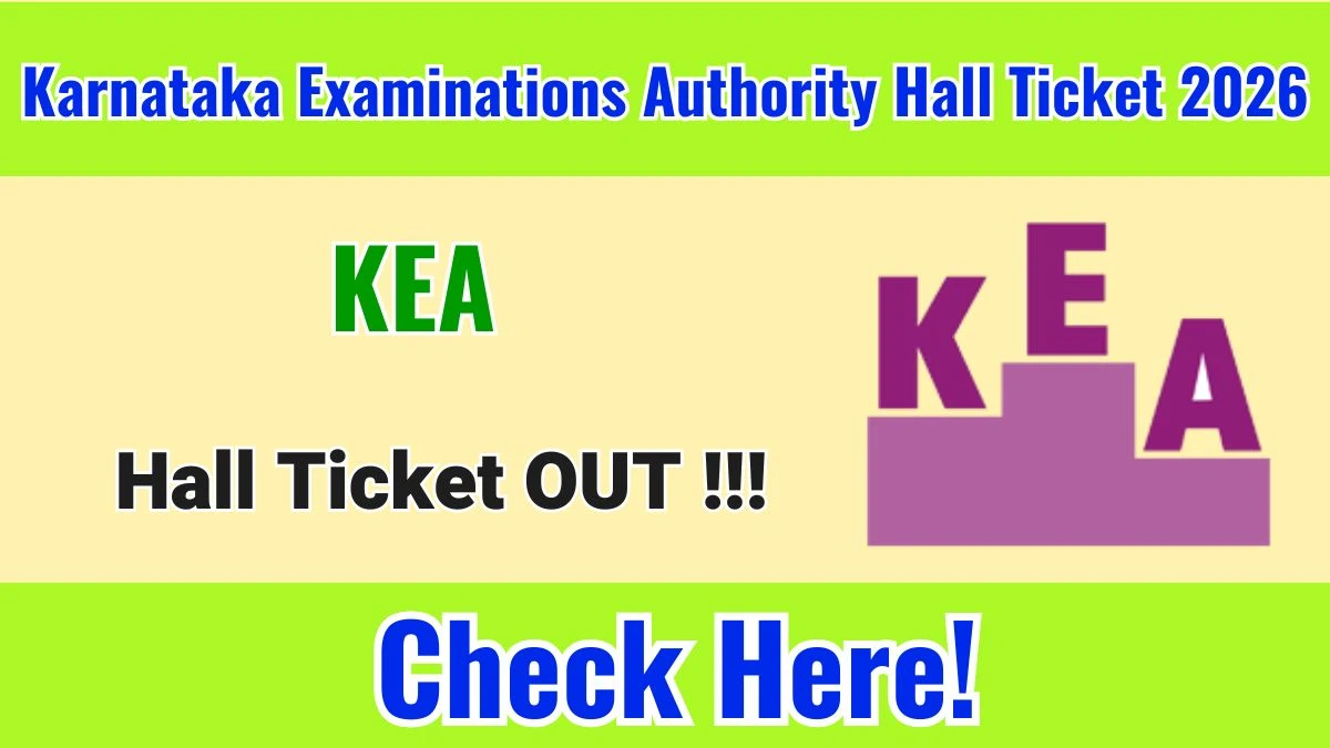 KCET Hall Ticket 2026 Karnataka